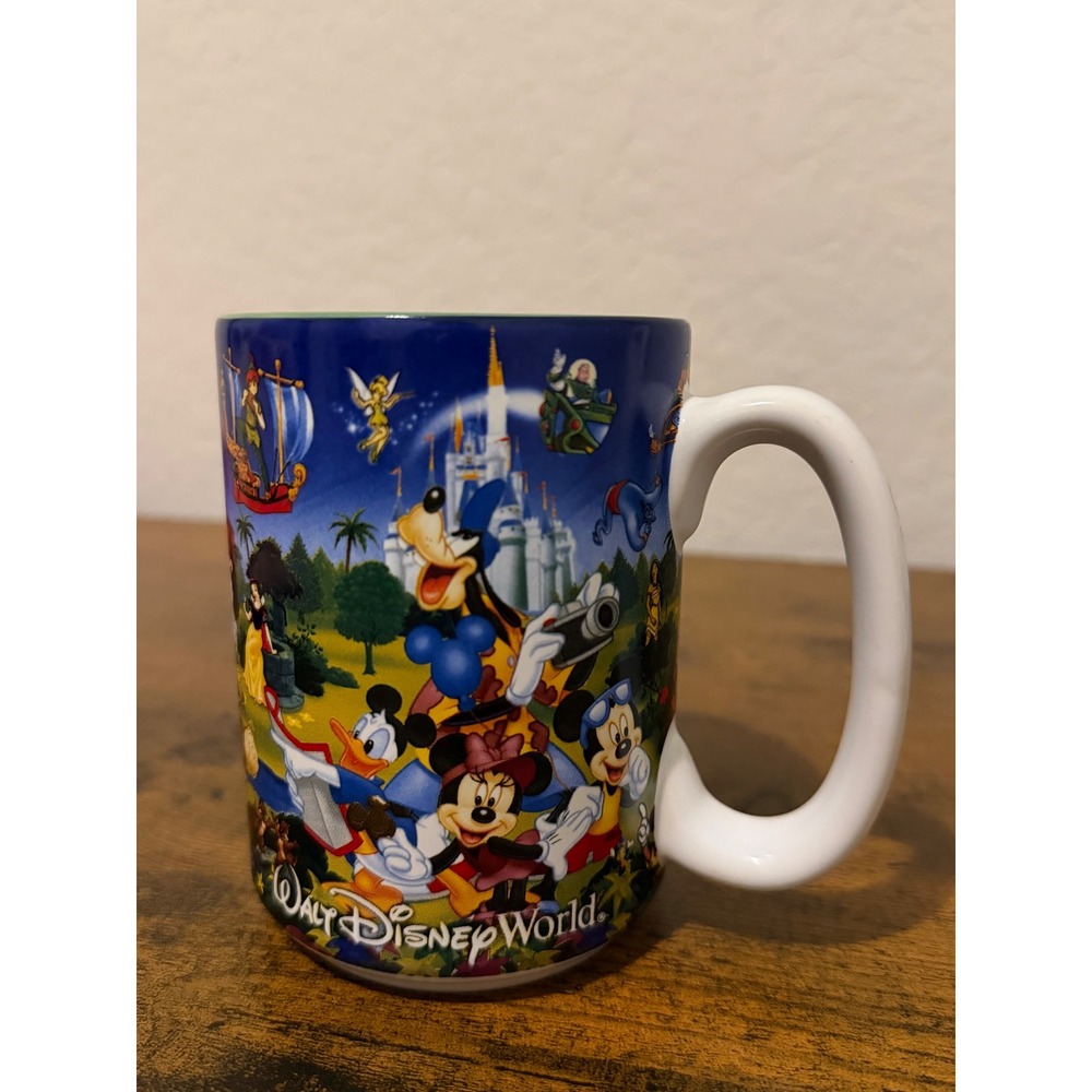 Walt Disney World Grandpa Coffee Mug Mickey Mouse Characters Parks Blue Green